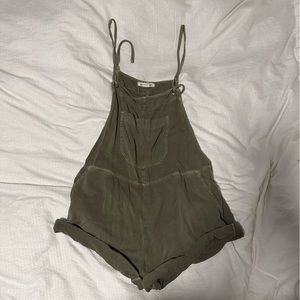 BILLABONG GREEN MEDIUM WOMENS OVERALLS